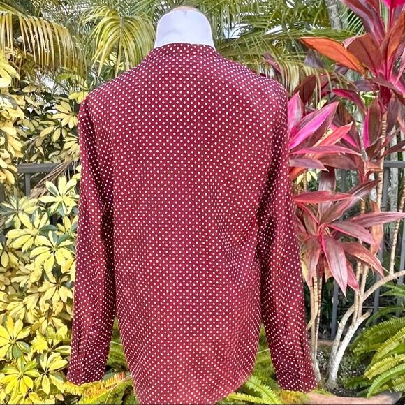 Michael Kors Polka Dot Long Sleeve Blouse - Picture 4 of 7